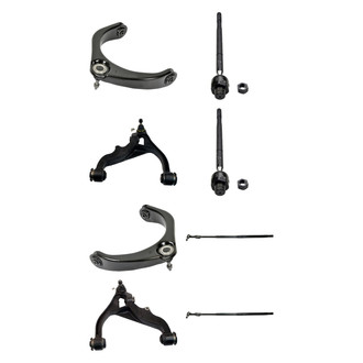 MOOG® - Front Lower and Upper Control Arm with Ball Joint and Tie Rod End Kit