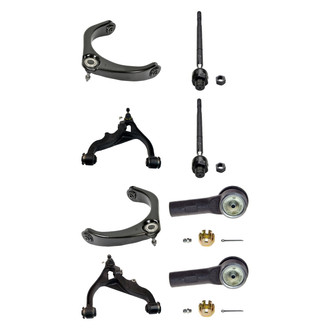 MOOG® - Front Lower and Upper Control Arm with Ball Joint and Tie Rod End Kit
