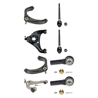 MOOG® - Front Lower and Upper Control Arm with Ball Joint and Tie Rod End Kit