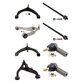 MOOG® - Front Lower and Upper Control Arm with Ball Joint and Tie Rod End Kit