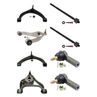 MOOG® - Front Lower and Upper Control Arm with Ball Joint and Tie Rod End Kit