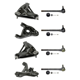 MOOG® - Front Lower and Upper Control Arm with Ball Joint and Tie Rod End Kit