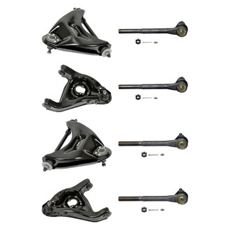 MOOG® - Front Lower and Upper Control Arm with Ball Joint and Tie Rod End Kit