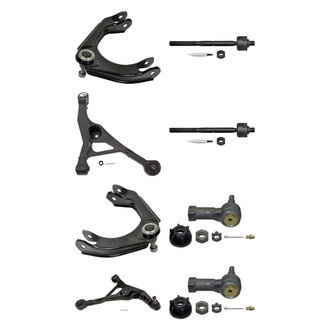 MOOG® - Front Lower and Upper Control Arm with Ball Joint and Tie Rod End Kit