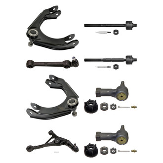 MOOG® - Front Lower and Upper Control Arm with Ball Joint and Tie Rod End Kit