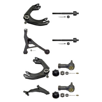 MOOG® - Front Lower and Upper Control Arm with Ball Joint and Tie Rod End Kit