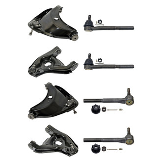MOOG® - Front Lower and Upper Control Arm with Ball Joint and Tie Rod End Kit