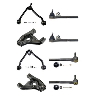 MOOG® - Front Lower and Upper Control Arm with Ball Joint and Tie Rod End Kit