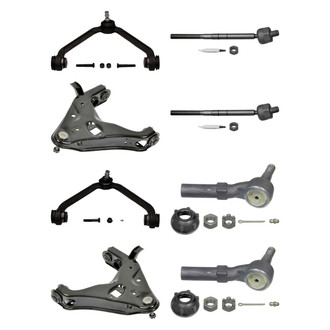 MOOG® - Front Lower and Upper Control Arm with Ball Joint and Tie Rod End Kit