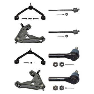 MOOG® - Front Lower and Upper Control Arm with Ball Joint and Tie Rod End Kit