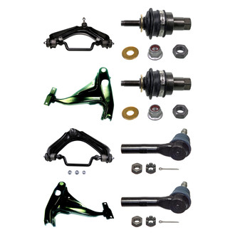 MOOG® - Front Lower and Upper Control Arm with Ball Joint and Tie Rod End Kit