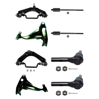 MOOG® - Front Lower and Upper Control Arm with Ball Joint and Tie Rod End Kit