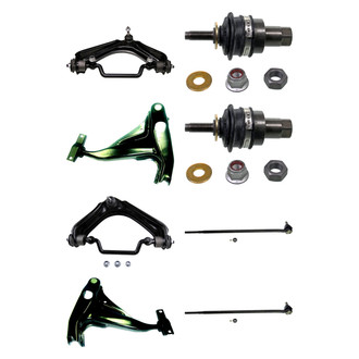 MOOG® - Front Lower and Upper Control Arm with Ball Joint and Tie Rod End Kit