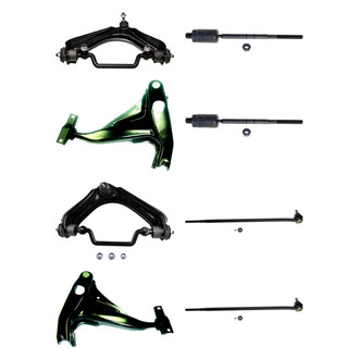 MOOG® - Front Lower and Upper Control Arm with Ball Joint and Tie Rod End Kit