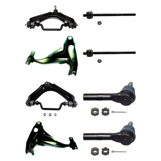 MOOG® - Front Lower and Upper Control Arm with Ball Joint and Tie Rod End Kit