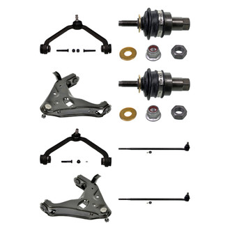 MOOG® - Front Lower and Upper Control Arm with Ball Joint and Tie Rod End Kit