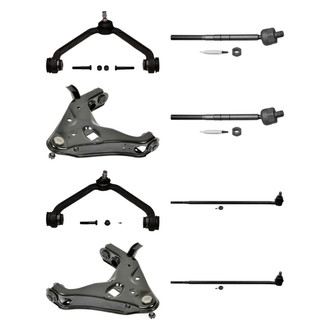 MOOG® - Front Lower and Upper Control Arm with Ball Joint and Tie Rod End Kit