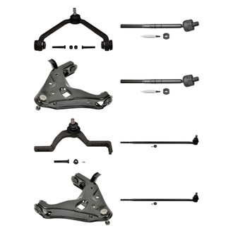 MOOG® - Front Lower and Upper Control Arm with Ball Joint and Tie Rod End Kit