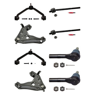 MOOG® - Front Lower and Upper Control Arm with Ball Joint and Tie Rod End Kit