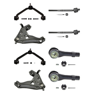 MOOG® - Front Lower and Upper Control Arm with Ball Joint and Tie Rod End Kit