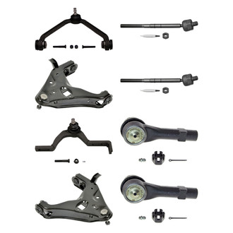 MOOG® - Front Lower and Upper Control Arm with Ball Joint and Tie Rod End Kit