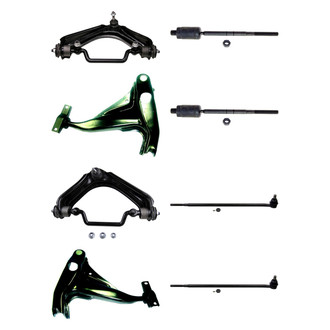 MOOG® - Front Lower and Upper Control Arm with Ball Joint and Tie Rod End Kit