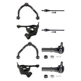 MOOG® - Front Lower and Upper Control Arm with Ball Joint and Tie Rod End Kit