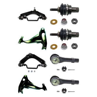 MOOG® - Front Lower and Upper Control Arm with Ball Joint and Tie Rod End Kit