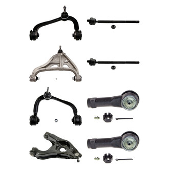 MOOG® - Front Lower and Upper Control Arm with Ball Joint and Tie Rod End Kit