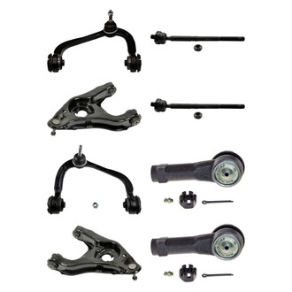 MOOG® - Front Lower and Upper Control Arm with Ball Joint and Tie Rod End Kit