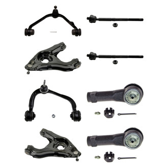 MOOG® - Front Lower and Upper Control Arm with Ball Joint and Tie Rod End Kit
