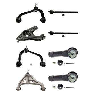 MOOG® - Front Lower and Upper Control Arm with Ball Joint and Tie Rod End Kit