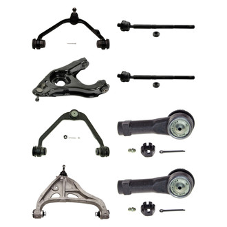 MOOG® - Front Lower and Upper Control Arm with Ball Joint and Tie Rod End Kit