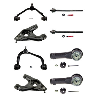 MOOG® - Front Lower and Upper Control Arm with Ball Joint and Tie Rod End Kit