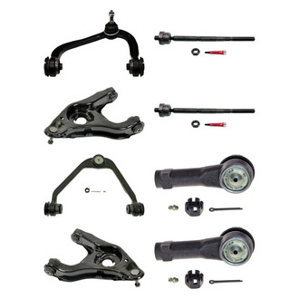 MOOG® - Front Lower and Upper Control Arm with Ball Joint and Tie Rod End Kit