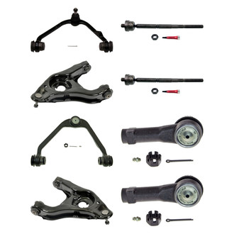MOOG® - Front Lower and Upper Control Arm with Ball Joint and Tie Rod End Kit