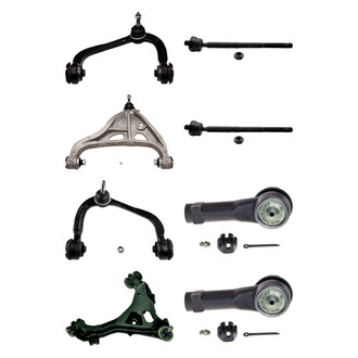 MOOG® - Front Lower and Upper Control Arm with Ball Joint and Tie Rod End Kit