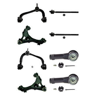 MOOG® - Front Lower and Upper Control Arm with Ball Joint and Tie Rod End Kit