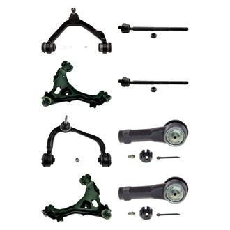 MOOG® - Front Lower and Upper Control Arm with Ball Joint and Tie Rod End Kit