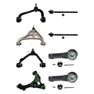 MOOG® - Front Lower and Upper Control Arm with Ball Joint and Tie Rod End Kit