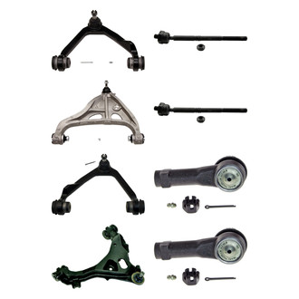 MOOG® - Front Lower and Upper Control Arm with Ball Joint and Tie Rod End Kit