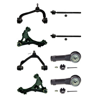MOOG® - Front Lower and Upper Control Arm with Ball Joint and Tie Rod End Kit