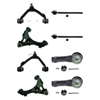 MOOG® - Front Lower and Upper Control Arm with Ball Joint and Tie Rod End Kit