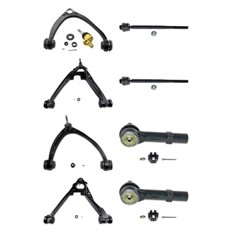 MOOG® - Front Lower and Upper Control Arm with Ball Joint and Tie Rod End Kit