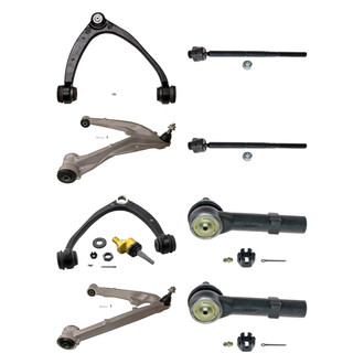 MOOG® - Front Lower and Upper Control Arm with Ball Joint and Tie Rod End Kit