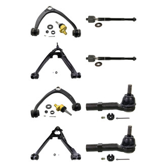MOOG® - Front Lower and Upper Control Arm with Ball Joint and Tie Rod End Kit