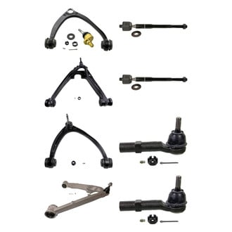 MOOG® - Front Lower and Upper Control Arm with Ball Joint and Tie Rod End Kit