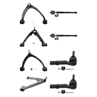 MOOG® - Front Lower and Upper Control Arm with Ball Joint and Tie Rod End Kit