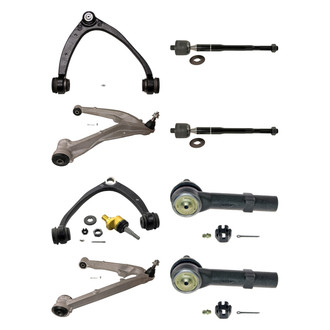 MOOG® - Front Lower and Upper Control Arm with Ball Joint and Tie Rod End Kit