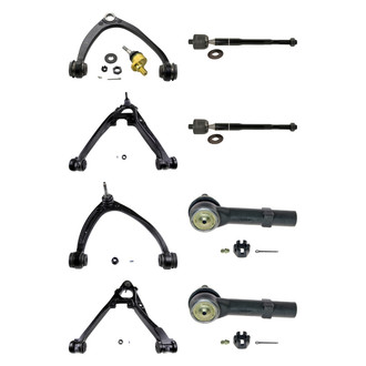 MOOG® - Front Lower and Upper Control Arm with Ball Joint and Tie Rod End Kit